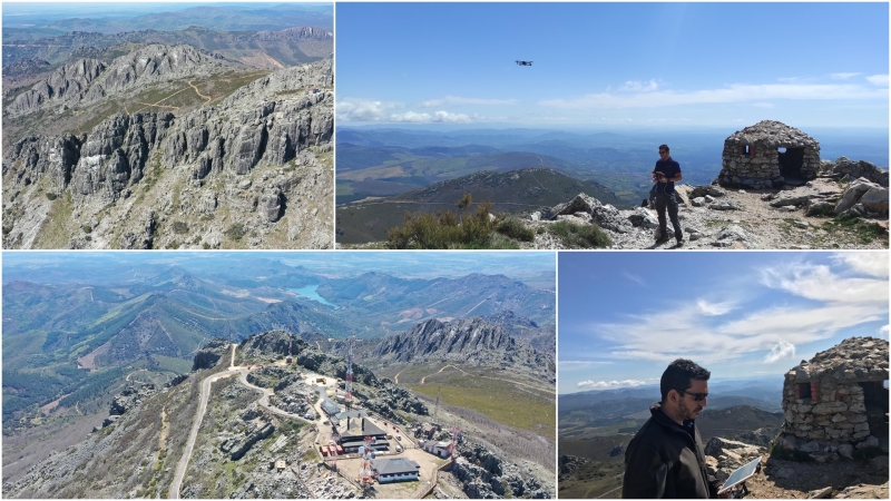 Trabajos con drones en el Pico Villuercas para la nueva serie de Netflix «Straight Shooter»